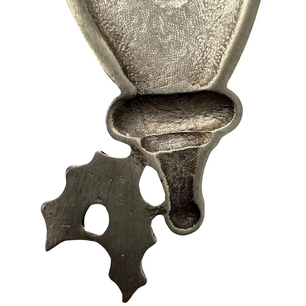 Lenox Kirk Stieff Pewter Bless This Home Doorknocker Christmas Ornament 2000 Vtg